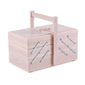 Portalavoro in faggio naturale, 34x20x18/28 cm