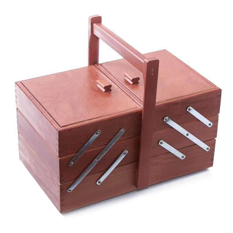 Portalavoro in legno di faggio, 34x20x28 cm