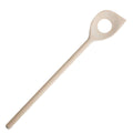 Cucchiaio in legno di faggio con foro circolare, H30 cm (kit da 10)
