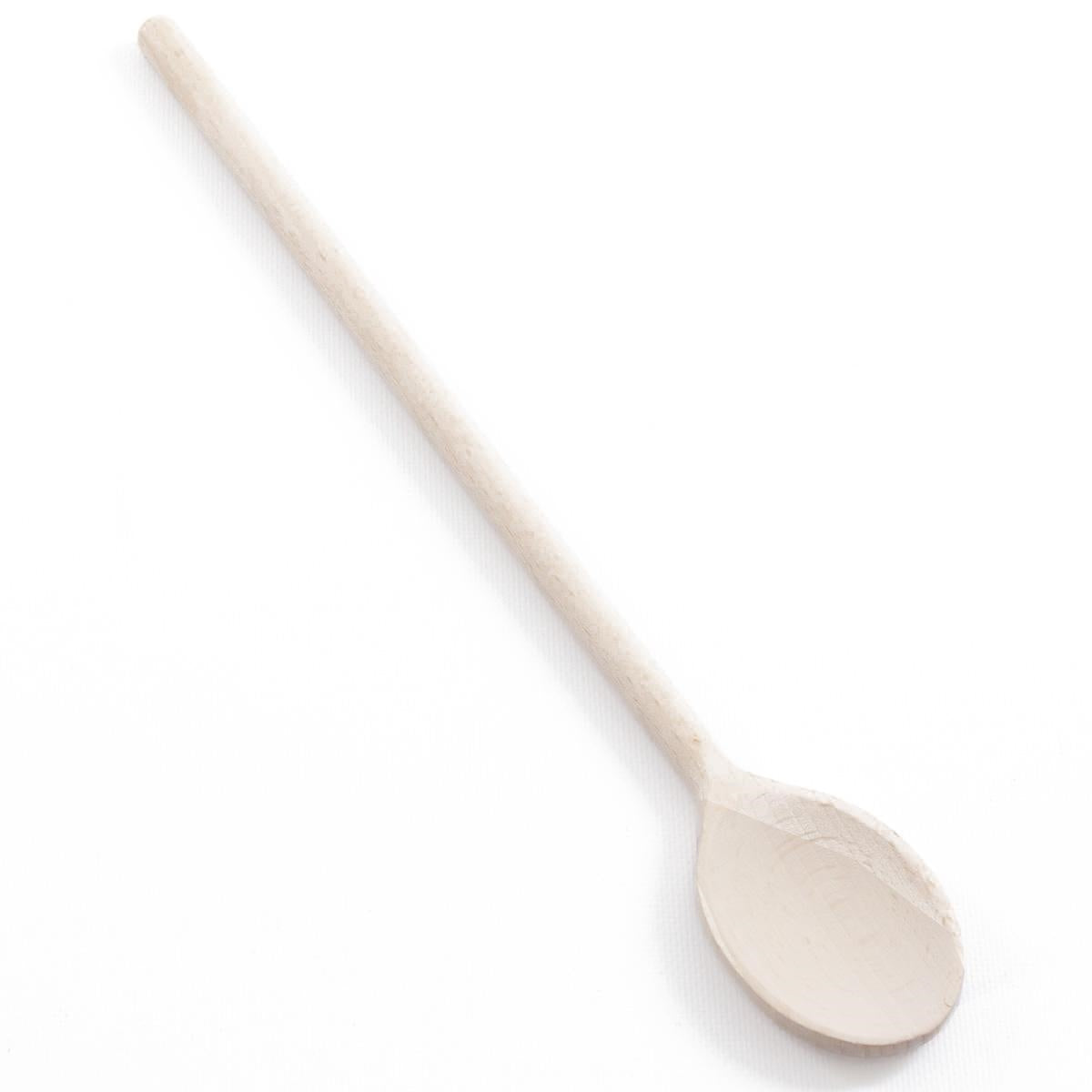 Cucchiaio ovale in legno di faggio, H40 cm (kit da 10)