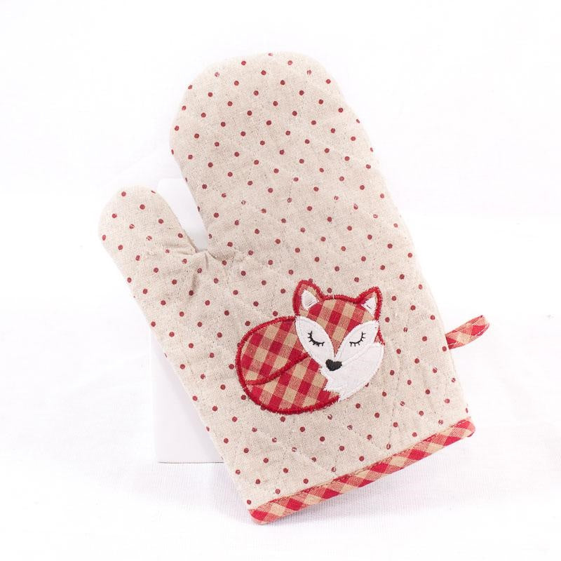 Guanto da forno in tessuto con asola, 30x19 cm (kit da 10)