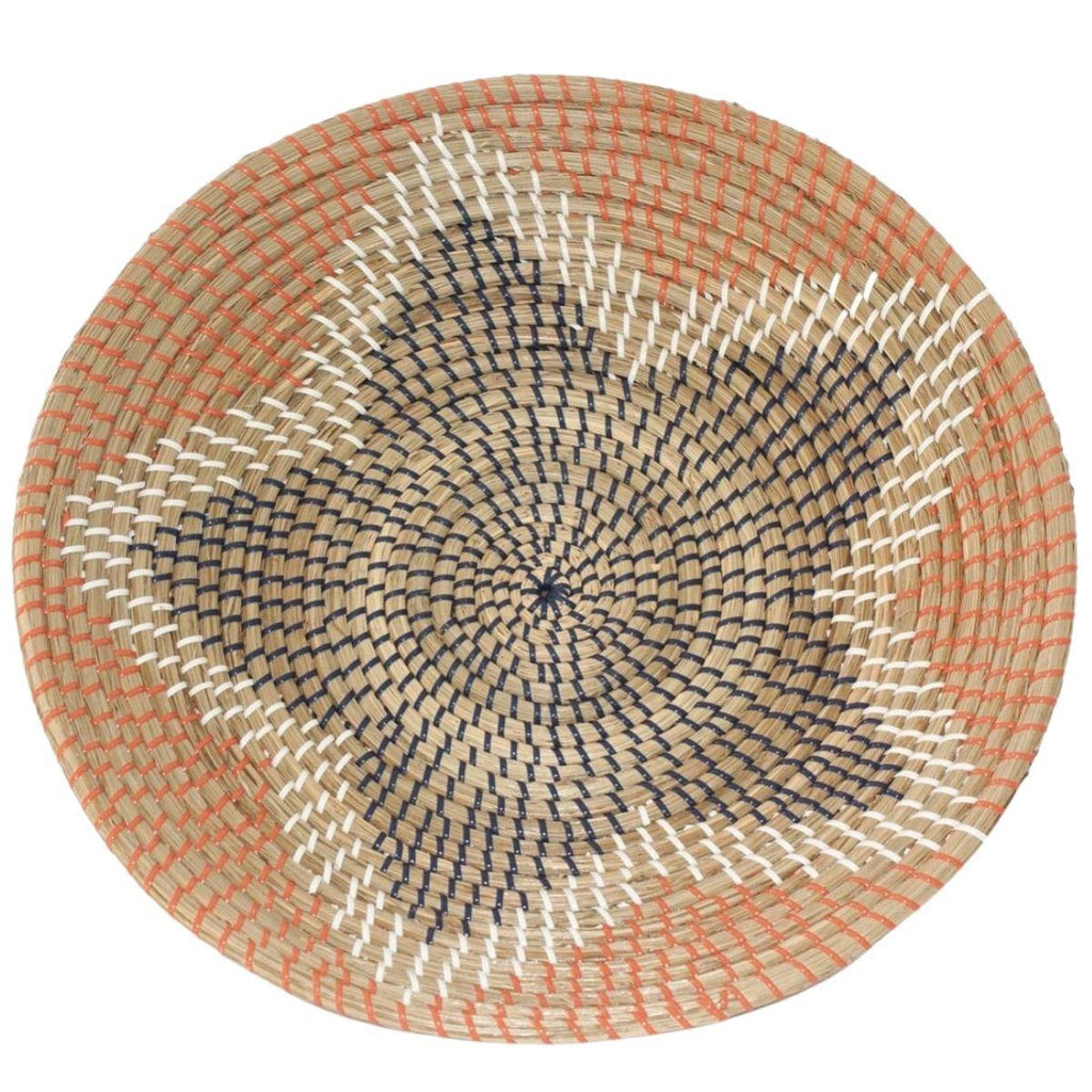 Piatto decorativo da parete in erba palustre, Ø50H7 cm