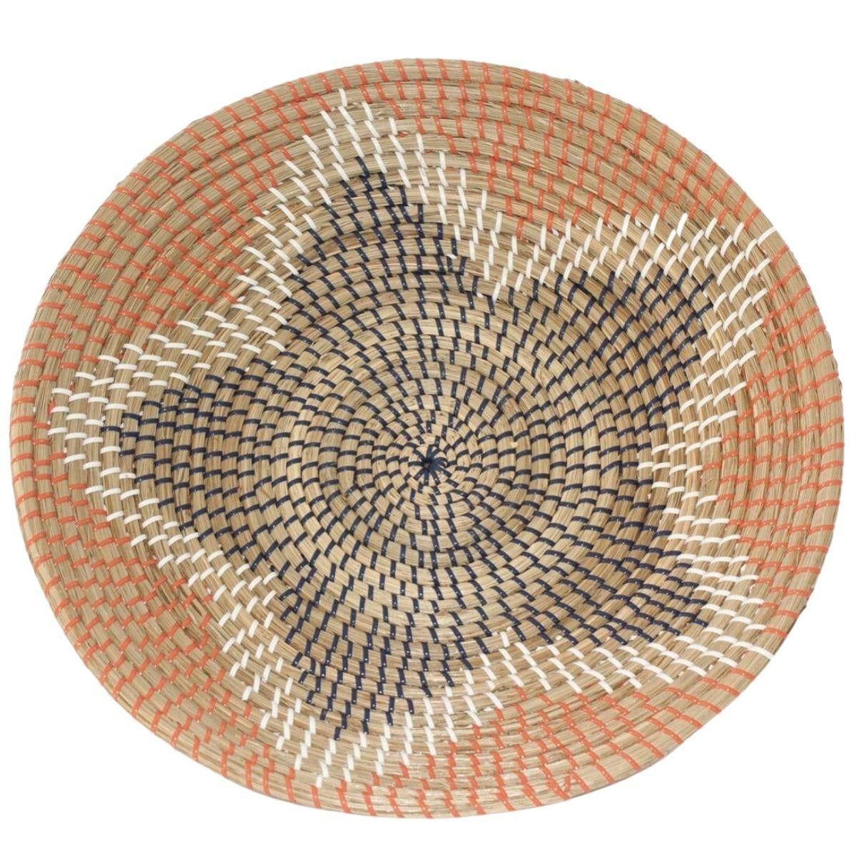 Piatto decorativo da parete in erba palustre, Ø50H7 cm
