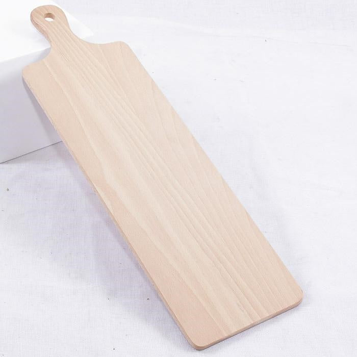 Tagliere in legno di faggio con manico, 40x14x0,8 cm