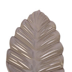 Vassoio a foglia in MDF color platino anticato, 50x17H3 cm (kit da 5)