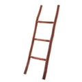 Scala decorativa a 3 gradini in legno naturale, 33x4H100 cm
