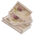 Vassoi in legno, set di 3, 40x28x8 cm