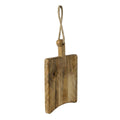 Tagliere quadrato in mango naturale, 33x25x2 cm
