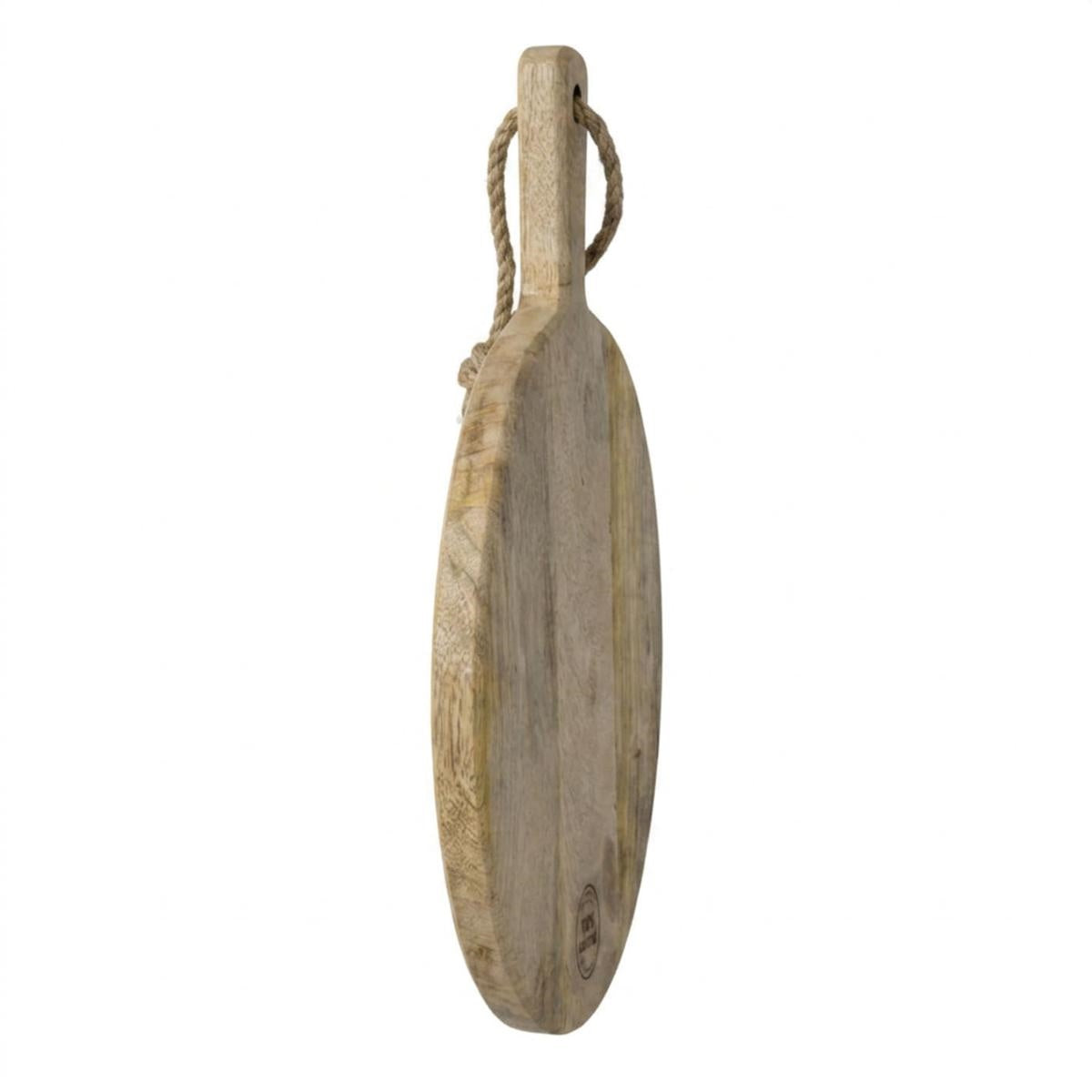 Tagliere rotondo in mango naturalre D, 38x52x2 cm