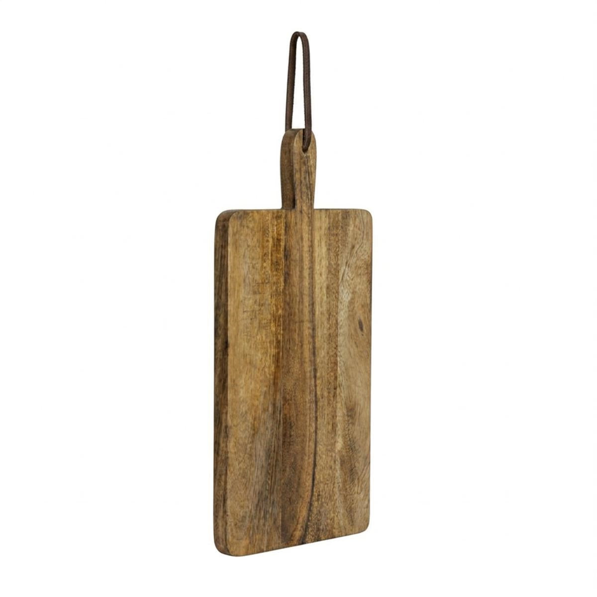 Tagliere rettangolare in mango naturale, 60x25x2 cm