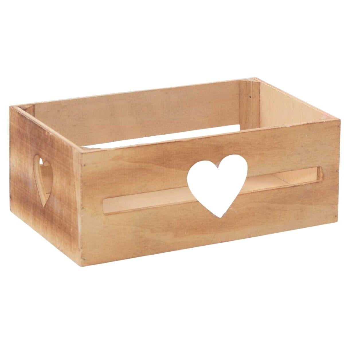 Cassetta in abete brunita, 22x15H9 cm (kit da 10)