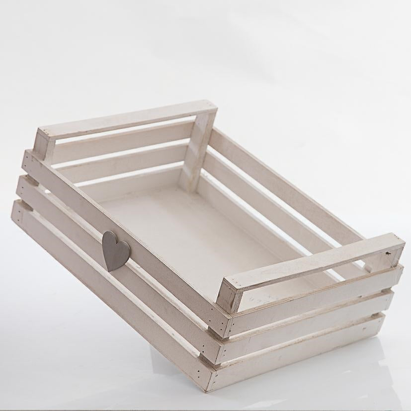 Cassetta in legno di abete bianca (kit da 3)