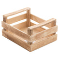 Cassetta rettangolare in legno di abete, 21x17x11 cm (kit da 10)