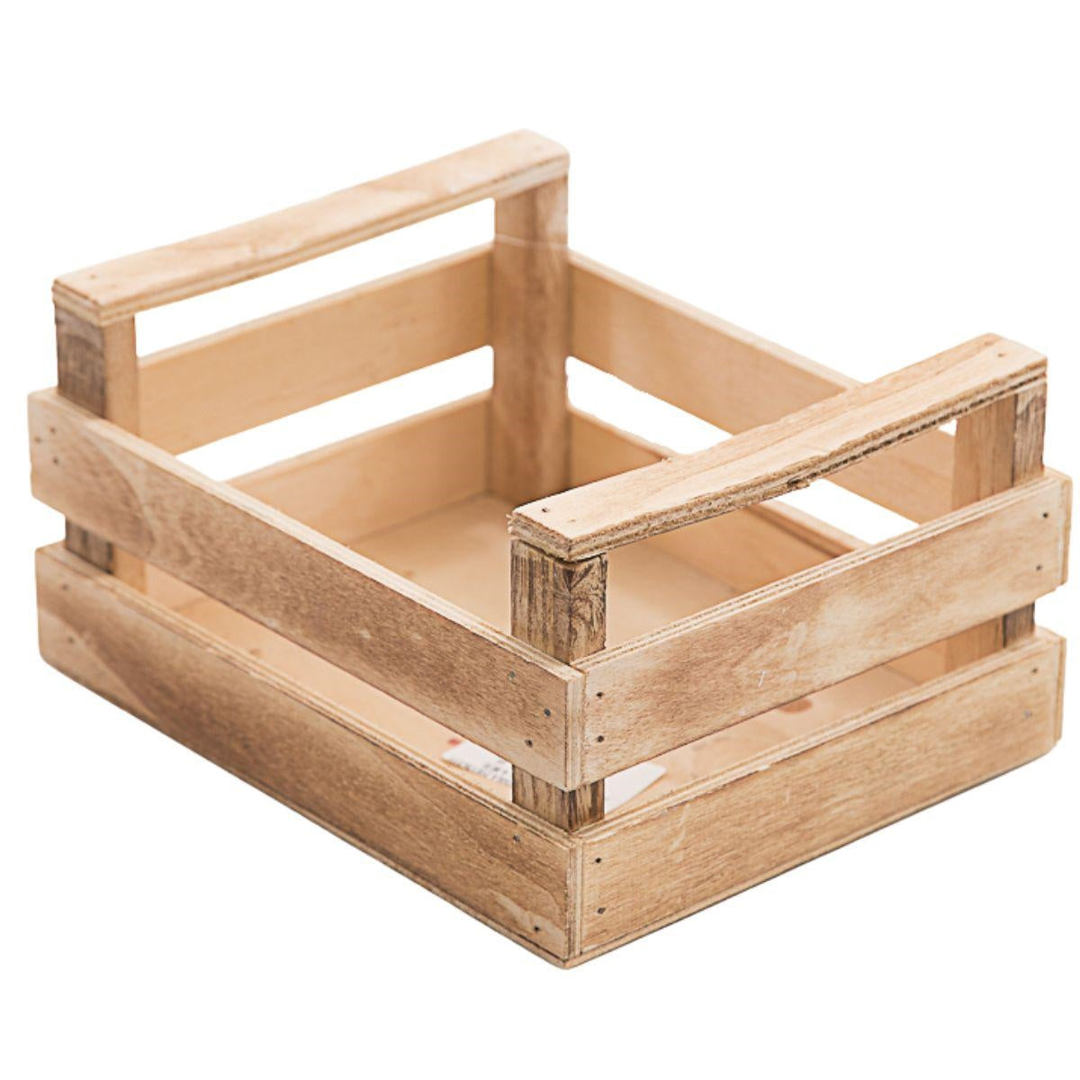 Cassetta rettangolare in legno di abete, 21x17x11 cm (kit da 10)