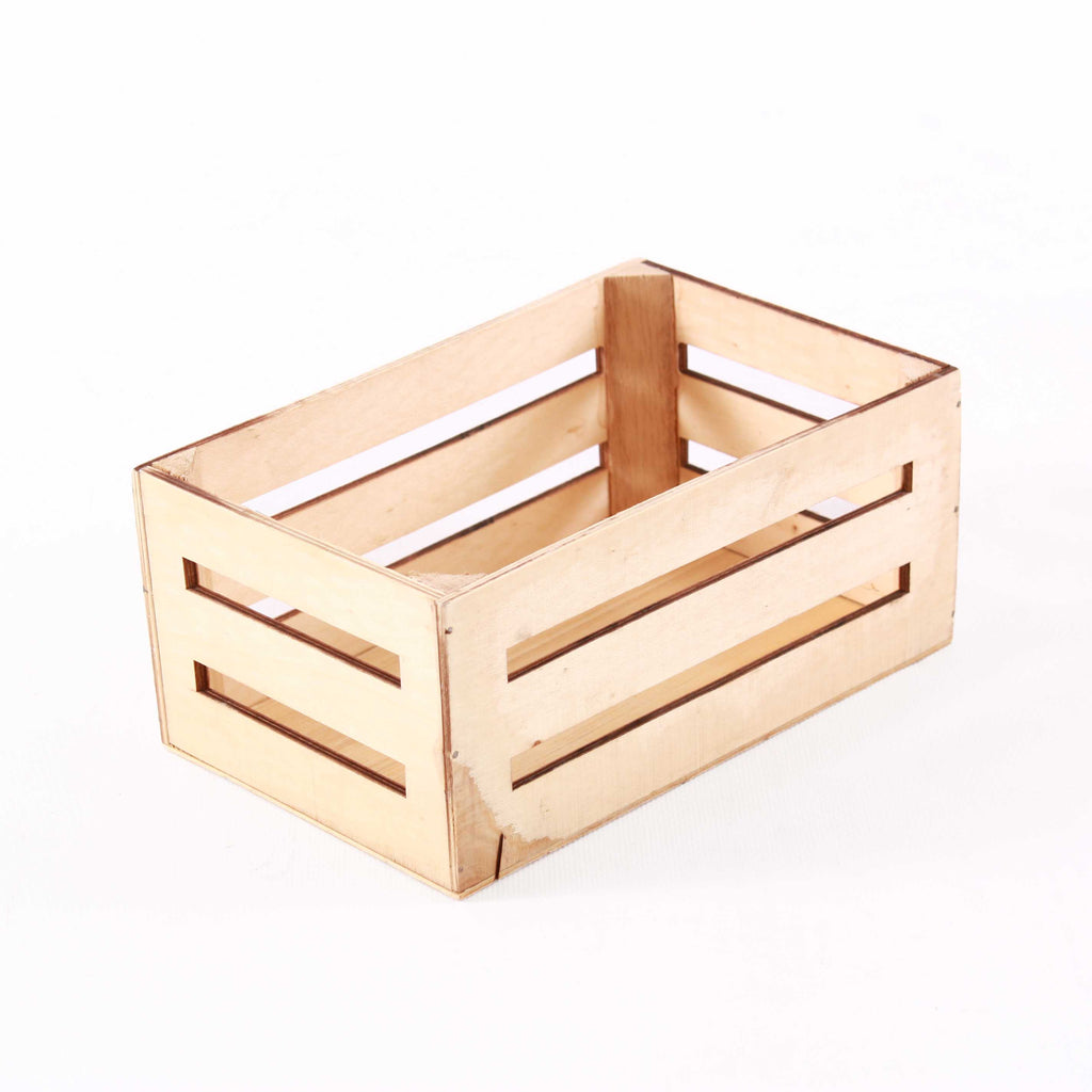 Cassette in legno di abete color miele, set di 2, 20x13x9 cm (kit da 10)