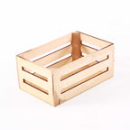 Cassette in legno di abete color miele, set di 2, 20x13x9 cm (kit da 10)