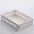 Cassetta in legno di abete bianca, 32x23x8 cm (kit da 5)