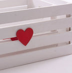 Cassetta bianca in abete, 21x22H15 cm, set di 3