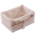 Cassetta in legno con fodera, 19,5x14H8,5 cm (kit da 10)