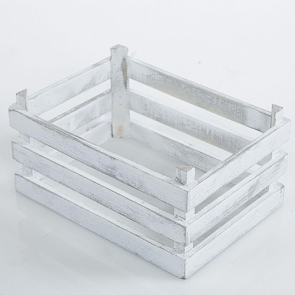 Cassetta grigia in legno di paulownia, 19,5x14x8,5 cm (kit da 10)