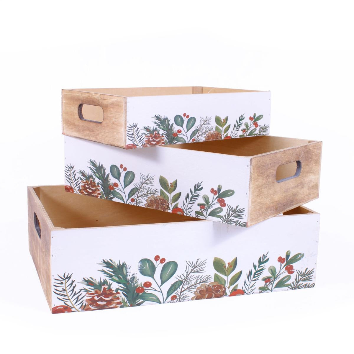 Cassetta in legno di paulonia, 38x28x11 cm