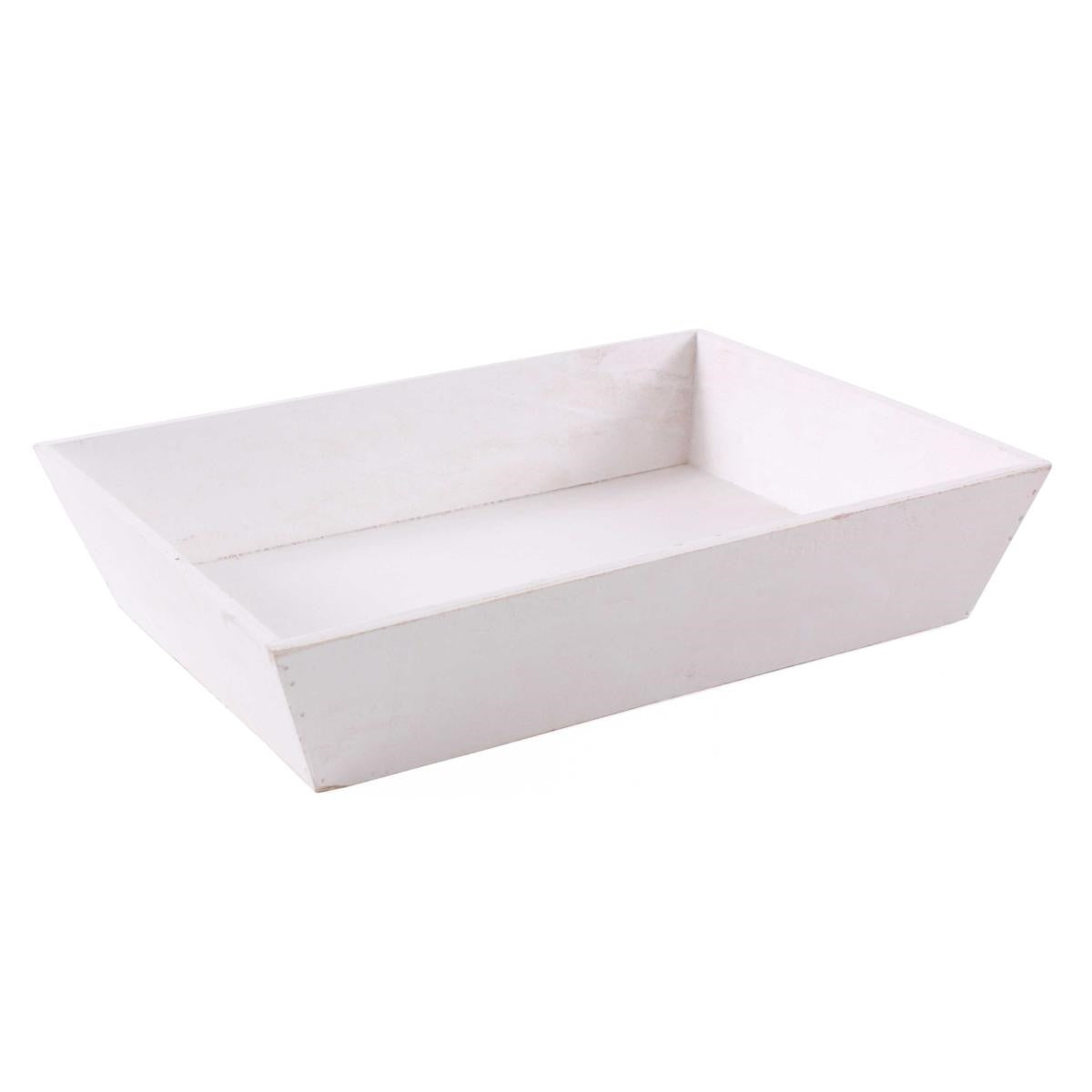Vassoio in abete bianco, 36x27x8 cm