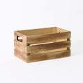 Cassetta in legno di abete brunito, 26x16H14 cm (kit da 10)