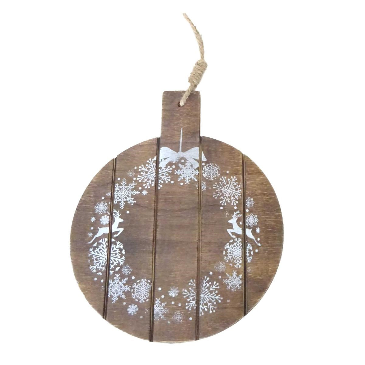 Tagliere decorativo in legno di abete, Ø30 cm (kit da 10)
