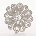 Sottopentola in cotone grigio a uncinetto, Ø23,5 cm (kit da 10)