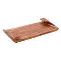 Vassoio rettangolare in teak bianco, 41x19,5H4 cm