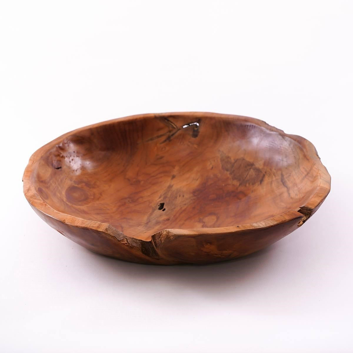 Ciotola in legno di teak, Ø40H8 cm
