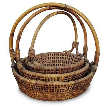 Portafrutta in rattan traforato