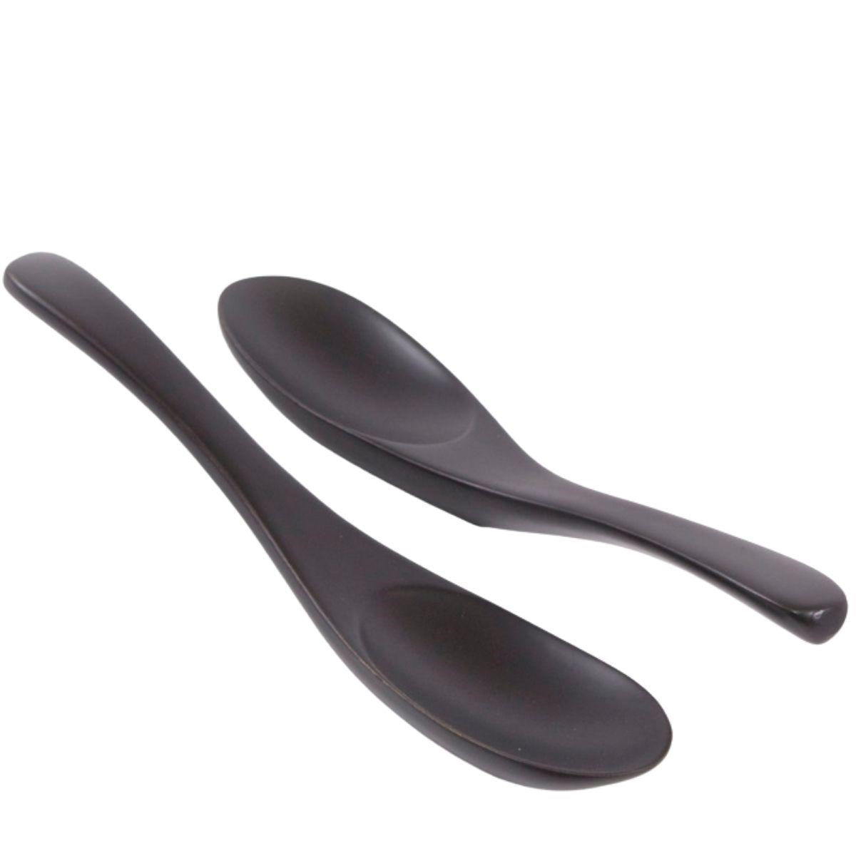 Cucchiai in legno nero, set di 2, H17 cm (kit da 10)