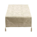 Runner da tavolo crema con decoro a fiori, 40x160 cm (kit da 10)