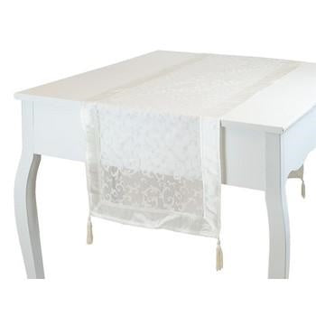 Runner da tavolo con decoro a foglie (kit da 10)