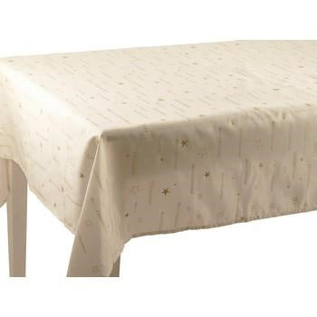 Tovaglia 140x280 "merry christams"crema