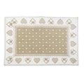 Tovaglietta americana con cuori beige (kit da 10)