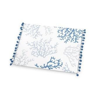 Tovaglietta americana con corallo azzurro, 35x45 cm (kit da 10)