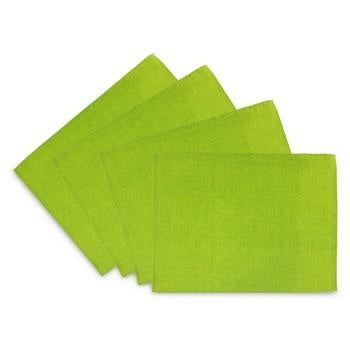Tovaglietta americana verde collezione Rainbow, set di 4 (kit da 3)