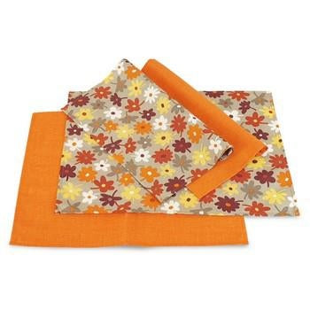 Tovaglietta americana, set di 4, collezione Orange (kit da 3)