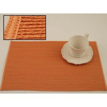 Tovaglietta da colazione rettangolare arancione (kit da 10)