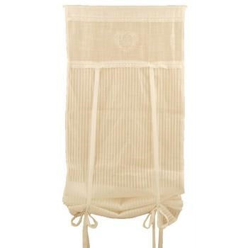 Tenda bianca in pizzo con angelo, 60x160 cm (kit da 3)