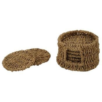 Portabicchiere in erba con supporto, Ø10x10 cm (kit da 10)