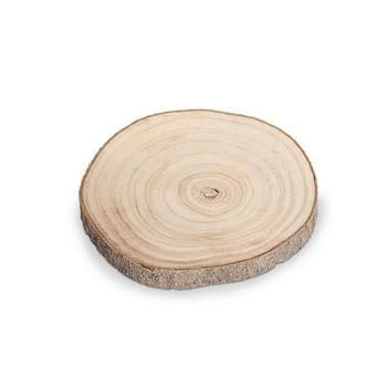 Sottovaso in legno a tronco (kit da 10)