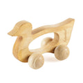 Massaggiatore in legno a forma di papero con 4 rulli (kit da 10)