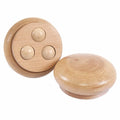 Massaggiatore rotondo a tre sfere in legno, Ø9,5H3 cm (kit da 10)