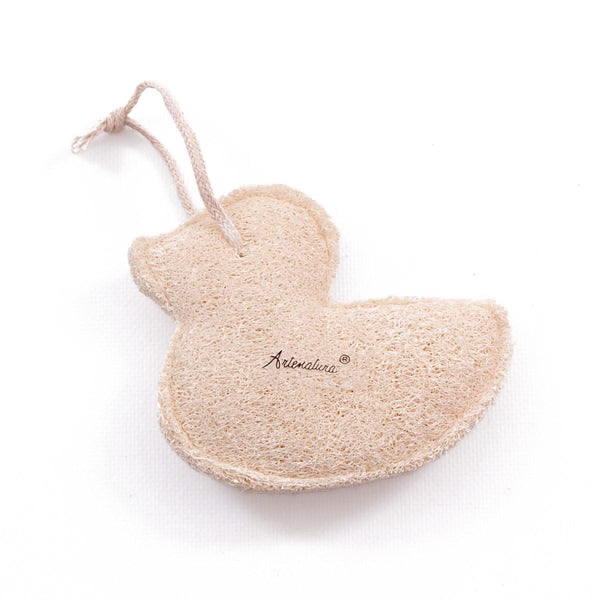 Spugna di luffa naturale a forma di paperella (kit da 10)