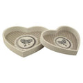 Vass cuore legno bia tess beige