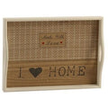 Vassoio rettangolare in legno Home (kit da 3)