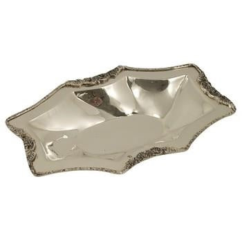 Vassoio ottagonale in ottone lucido smerlato (kit da 3)